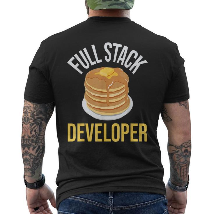 Full Stack Developer Computer Science Programmer Coding Men's T-shirt Back Print
