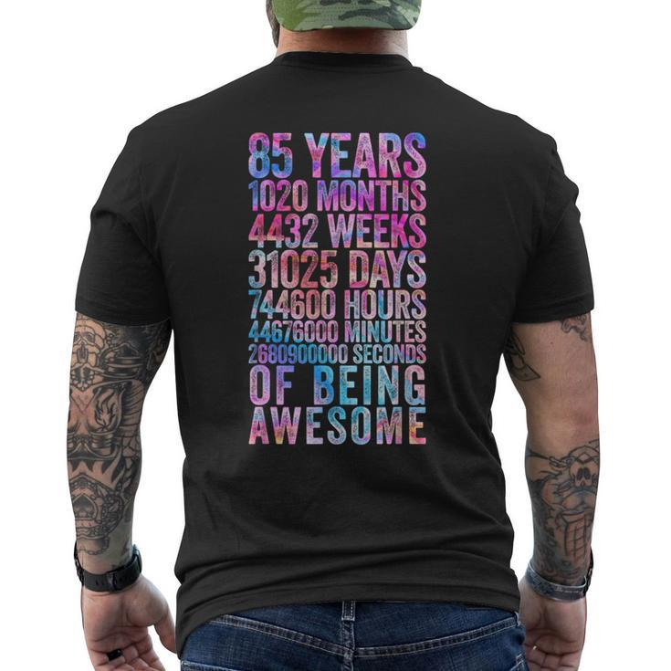 85Th Birthday Old Meter 85 Year Old Men's T-shirt Back Print