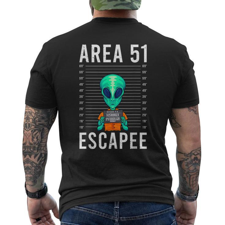 Alien Art Alien Lover Area 51 Escapee Alien Men's T-shirt Back Print