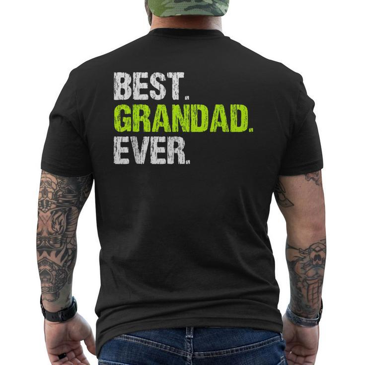 Funny Best Grandad Ever Family Cool  Mens Back Print T-shirt