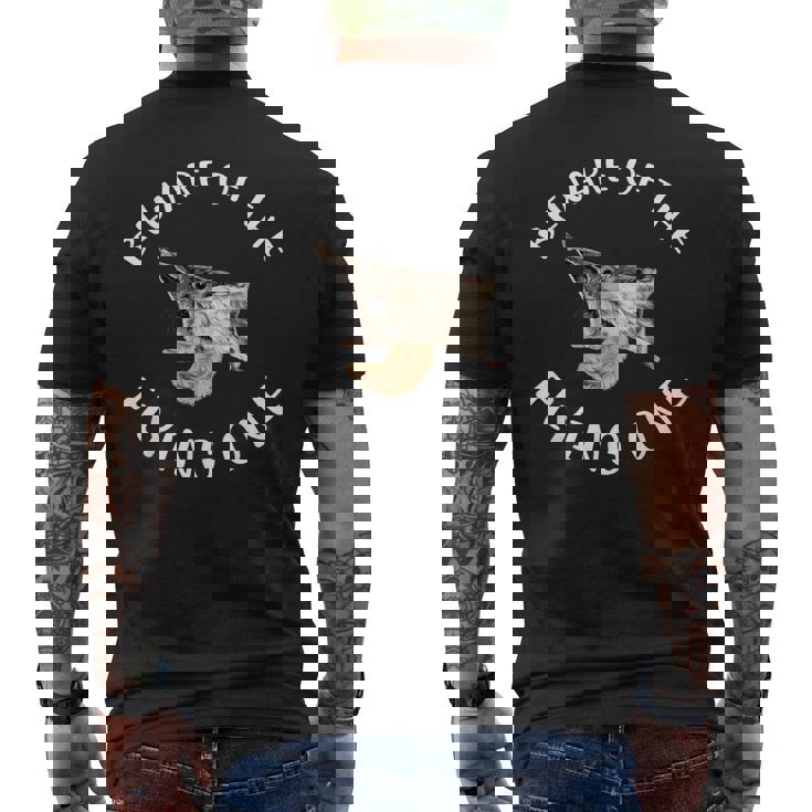 Beware Of The Flying Squirrel Apparel Men's T-shirt Back Print