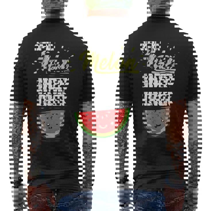 Bindery Worker Men's T-shirt Back Print