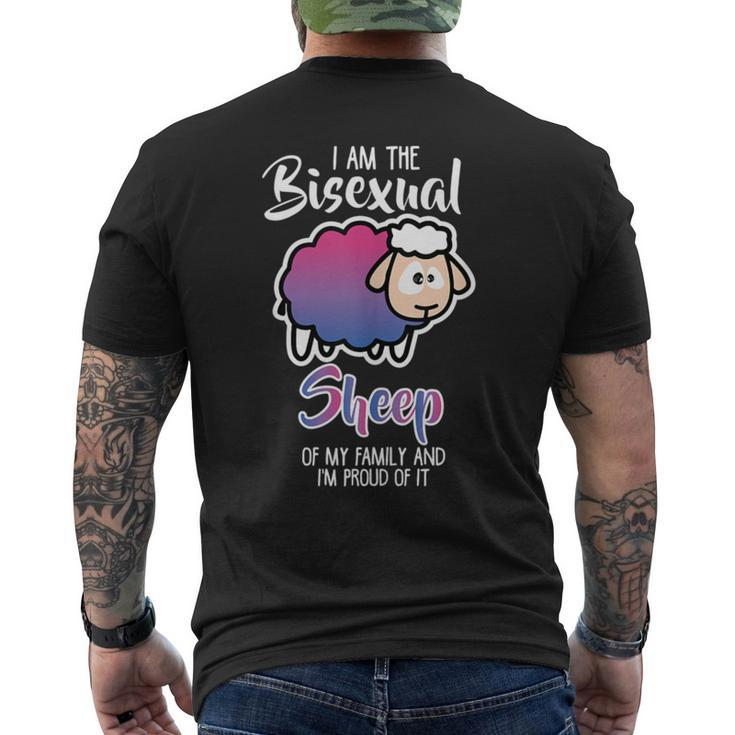 Bisexual Bi Pride Awareness Bisexual Sheep Men's T-shirt Back Print