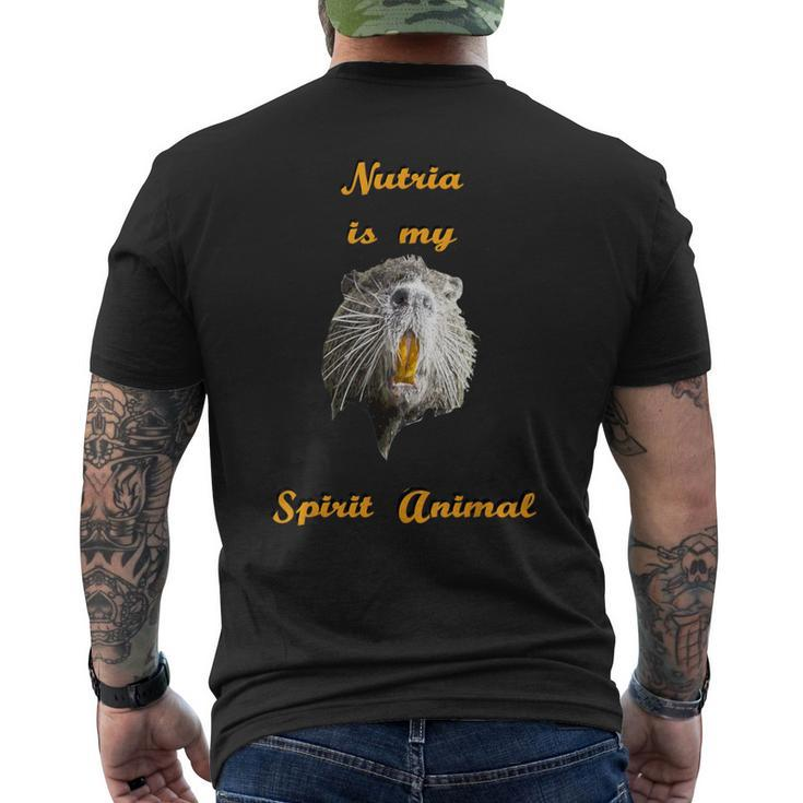 Cajun Louisiana Nutria Rat Spirit Animal Men's T-shirt Back Print