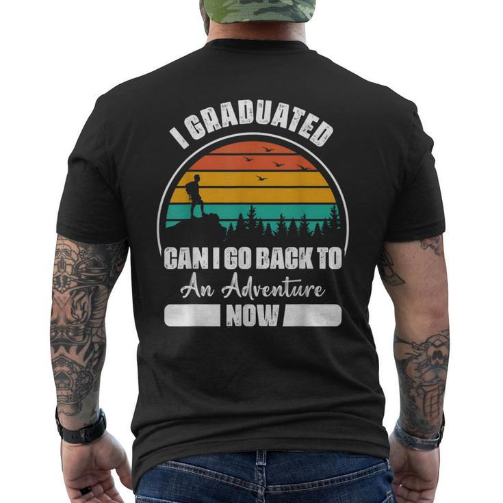 Funny Can I Go Back To An Adventure Now Graduation   Mens Back Print T-shirt