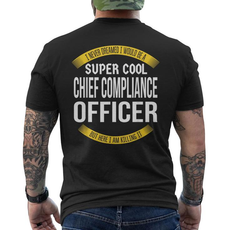 Chief Compliance Officer Appreciation Men's T-shirt Back Print