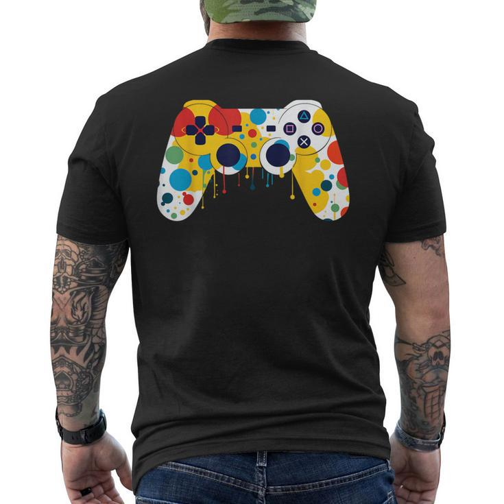 Colourful Polka Dot International Dot Day Video Game Men's T-shirt Back Print