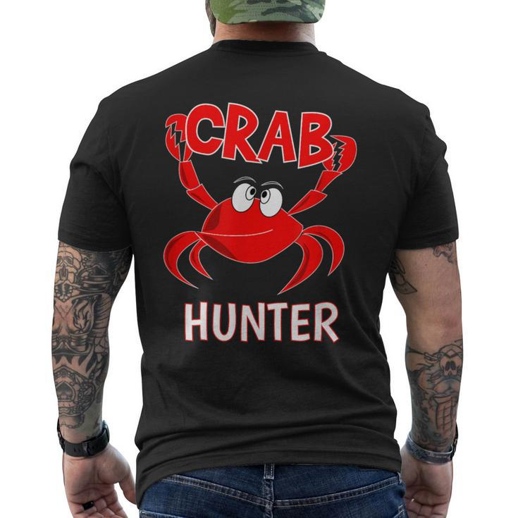 Crab Hunter Crabbing Seafood Hunting Crab Lover Men's T-shirt Back Print