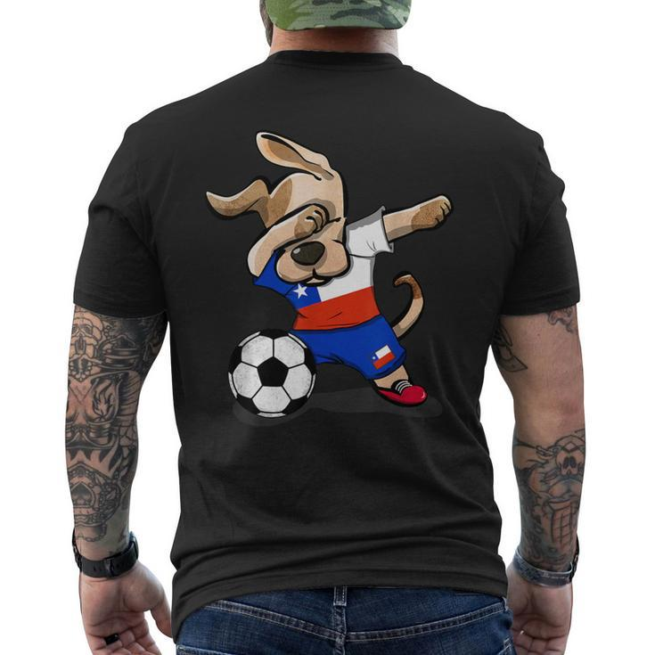 Dabbing Dog Chile Soccer Jersey Chilean Football Lover Men's T-shirt Back Print