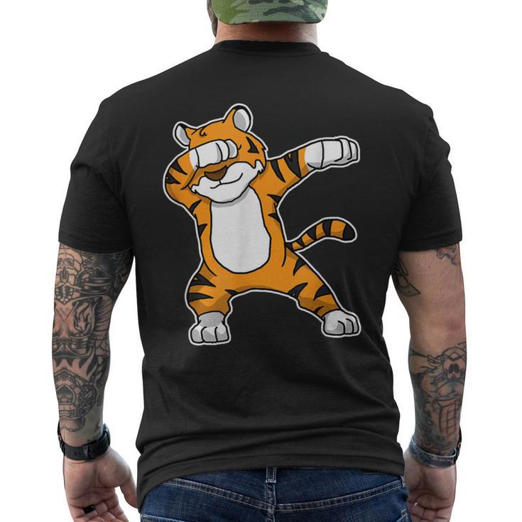 Dabbing Tiger Dab Dance Cool Cat Tiger Lover Men's T-shirt Back Print
