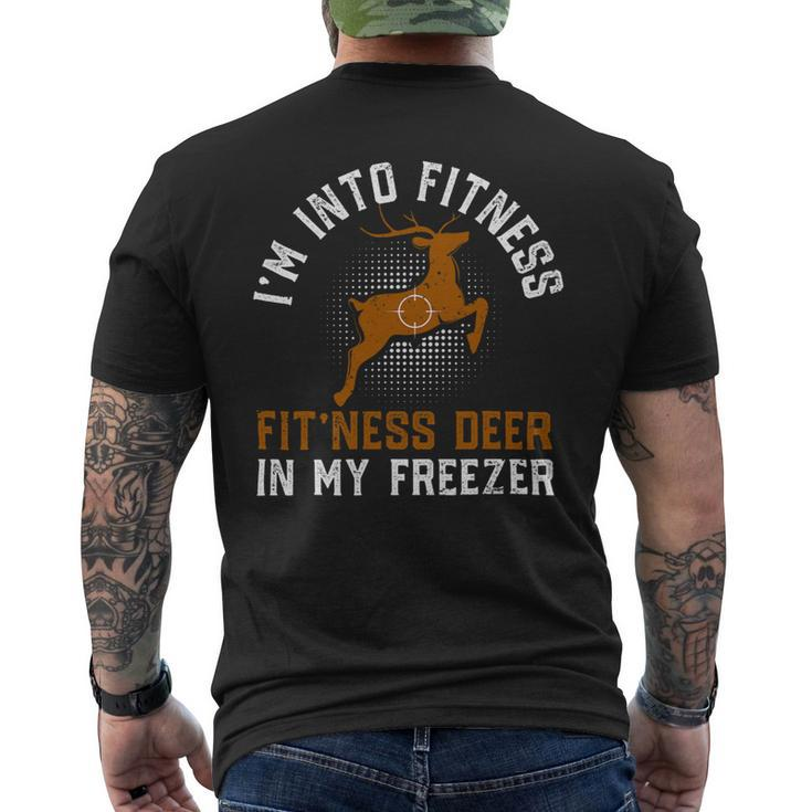 Funny Deer Hunters Fitness This Deer In My Freezer Venison Mens Back Print T-shirt