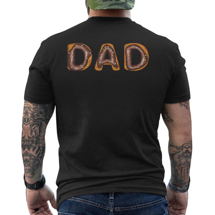 Donut Dad Donut Lover Father's Day For Dad Men's T-shirt Back Print