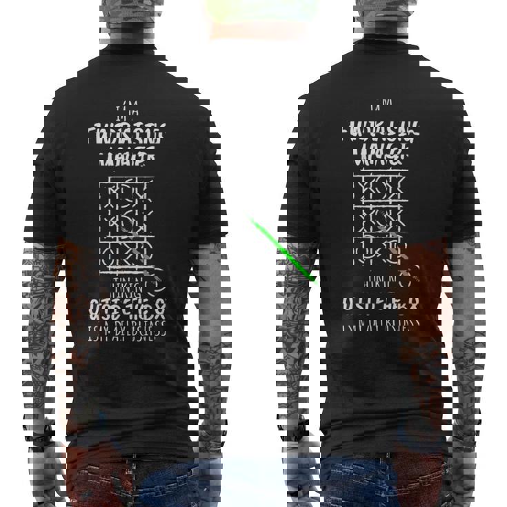 Fundraising Manager Men's T-shirt Back Print