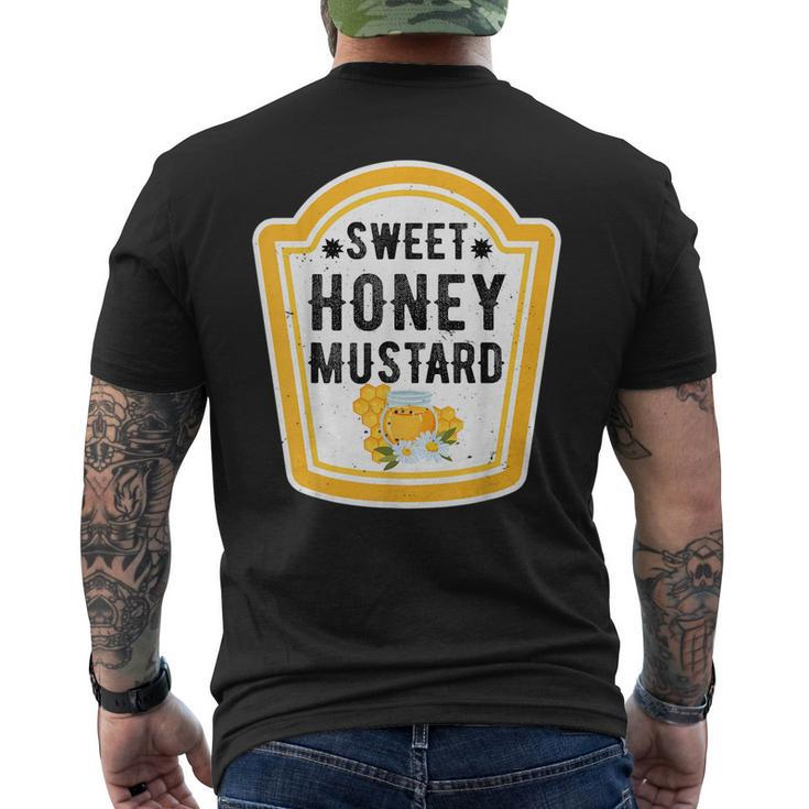 Funny Group Halloween Costume Sweet Honey Mustard Condiment Halloween Funny Gifts Mens Back Print T-shirt