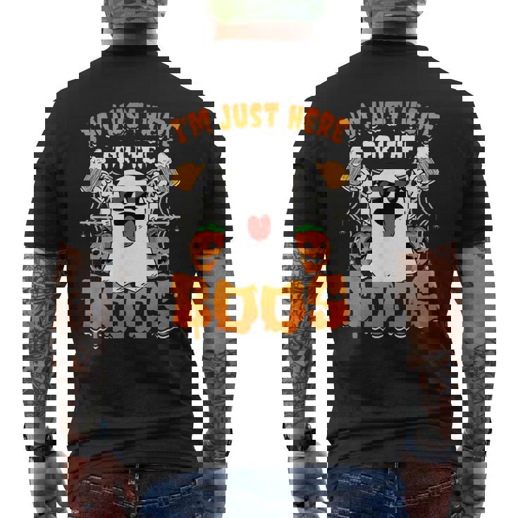 Halloween Ghost Costume I'm Just Here For The Boos Men's T-shirt Back Print