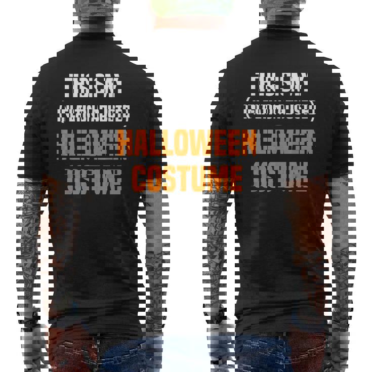 Funny Halloween Joke Inflation Halloween Costume Mens Back Print T-shirt