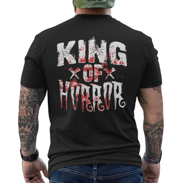Horror Movie Scary King Of Horror Men Fathers Day King  Men's T-shirt Back Print