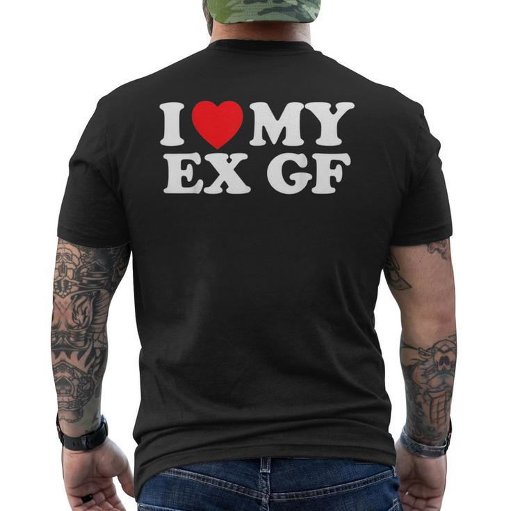 Funny I Heart My Ex Gf I Love My Ex Girlfriend  Mens Back Print T-shirt