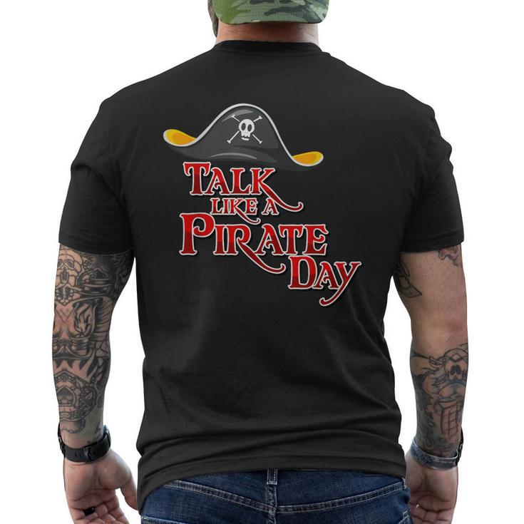 International Pirate Day Costume Talk Like A Pirate Men's T-shirt Back Print