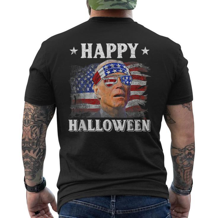Funny Joe Biden Happy Halloween Confused 4Th Of July 2023  Mens Back Print T-shirt