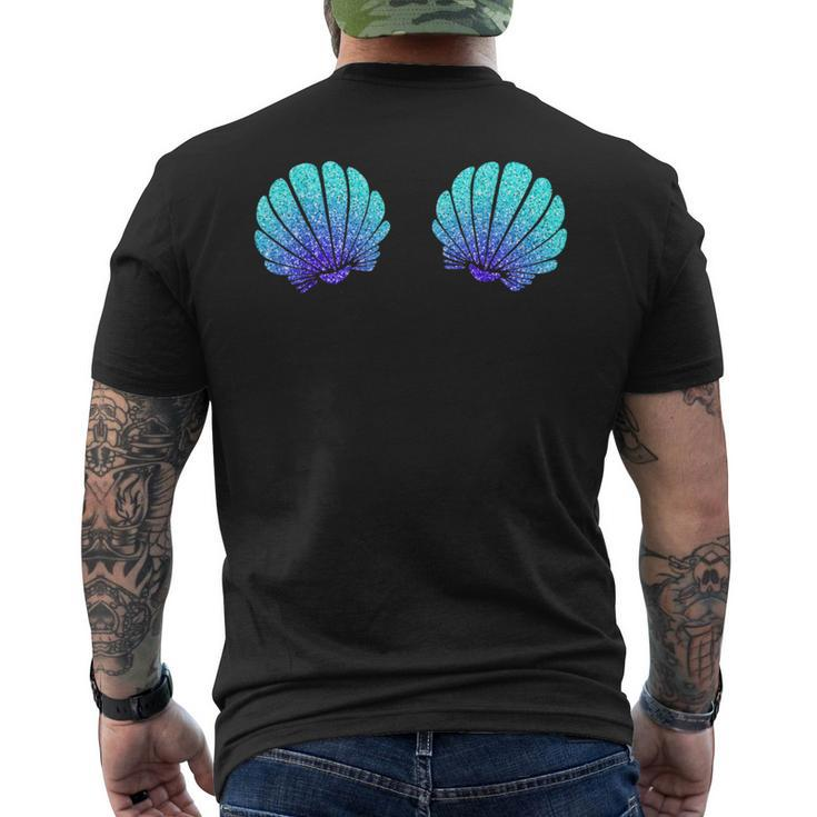 Mermaid Sea Shell Bra Costume Halloween Men's T-shirt Back Print