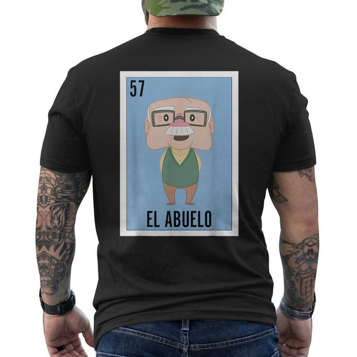 Funny Mexican Design For Grandpa - El Super Abuelo  Mens Back Print T-shirt