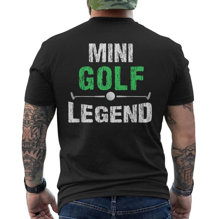 Miniature Golfing Mini Golf Legend Golfer Men's T-shirt Back Print