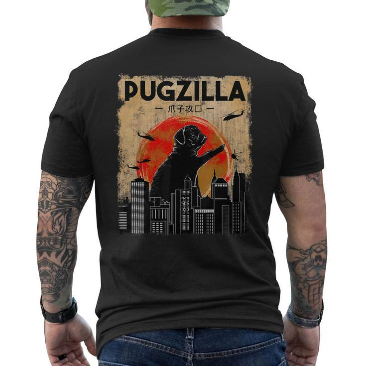 Pug Owner Pugzilla Dog Lover Pug Men's T-shirt Back Print