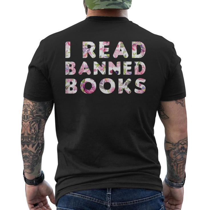 Readers Quote I Read Banned Books Cool Readers Men's T-shirt Back Print