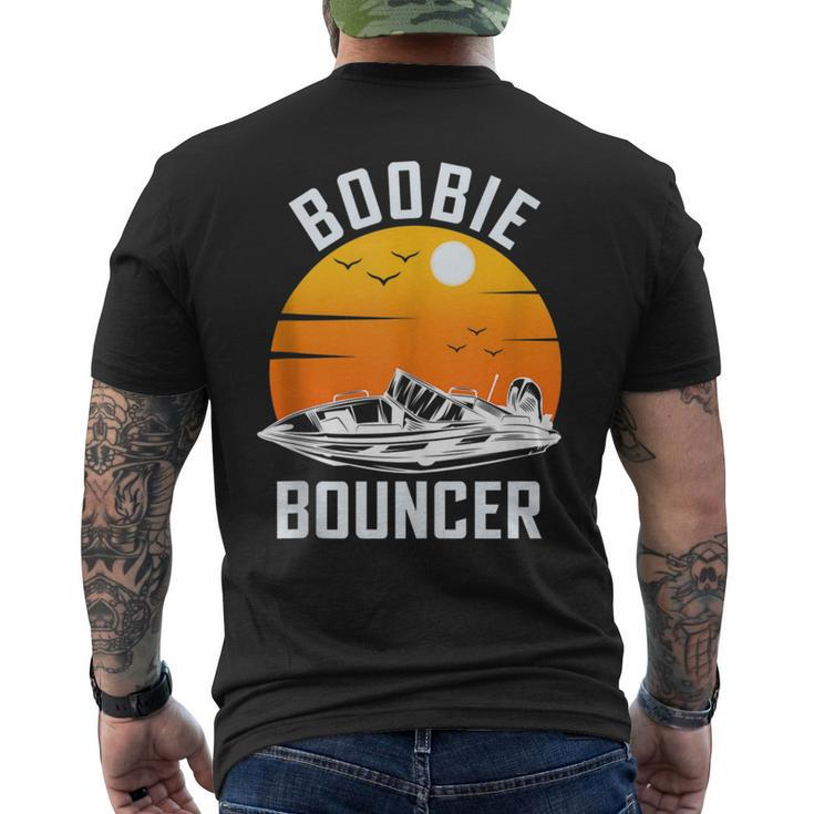 Funny Sailing Boat Boobie Bouncer Vintage  Mens Back Print T-shirt