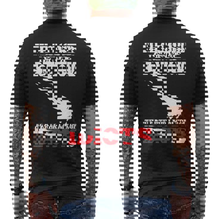 Scuba Diving Flag Dive Quote Scuba Diver Men's T-shirt Back Print