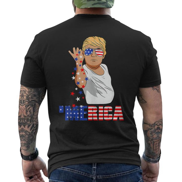 Funny Trump Salt Merica Freedom 4Th Of July Gifts  Mens Back Print T-shirt