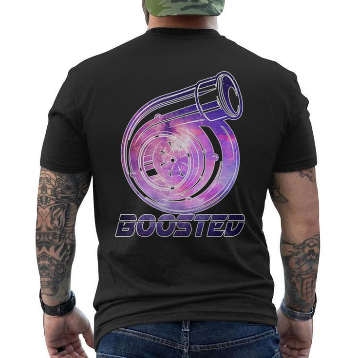 Turbo Tuner Gear Head Galaxy Boosted Turbo Men's T-shirt Back Print
