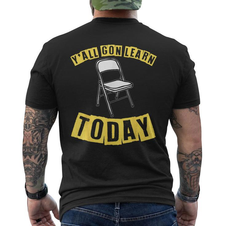 Video Viral Folding Chair Alabama Meme Boat Brawl Men's T-shirt Back Print