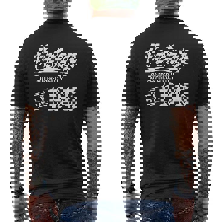 Vintage Perfectly Aged 1944 75th Years Old 75 Birthday Shirt Vintage Perfectly Aged 1944 75th Years Old 75 Birthday Shirt