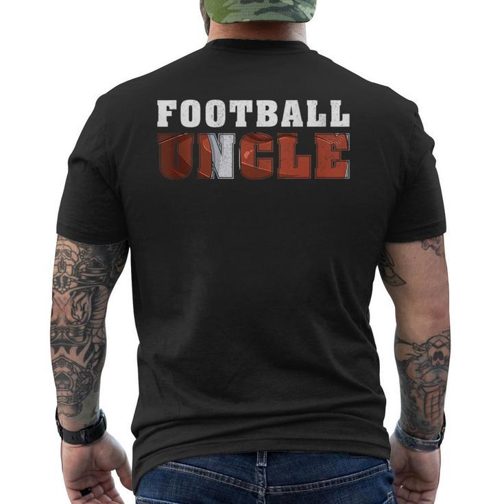 Funny Vintage Style Football Uncle Fathers Day  Mens Back Print T-shirt