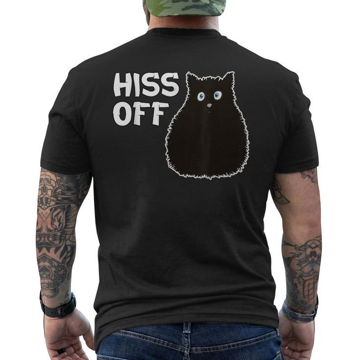 Hiss Off Cat Men's T-shirt Back Print
