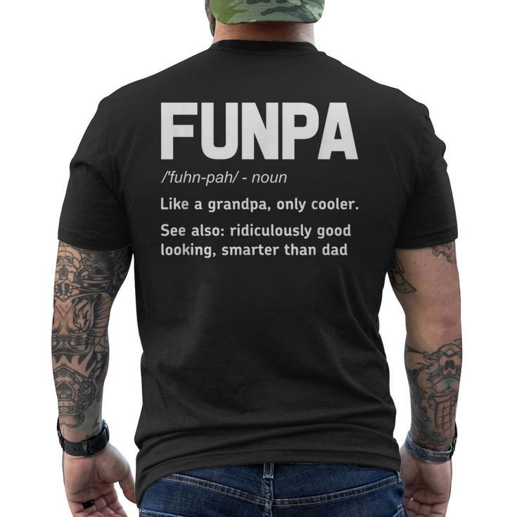 Funpa Grandpa Definition Men's Back Print T-shirt