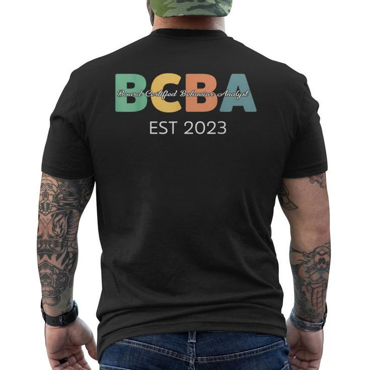 Future Behavior Analyst Bcba In Progress Training Est 2023 Men's T-shirt Back Print