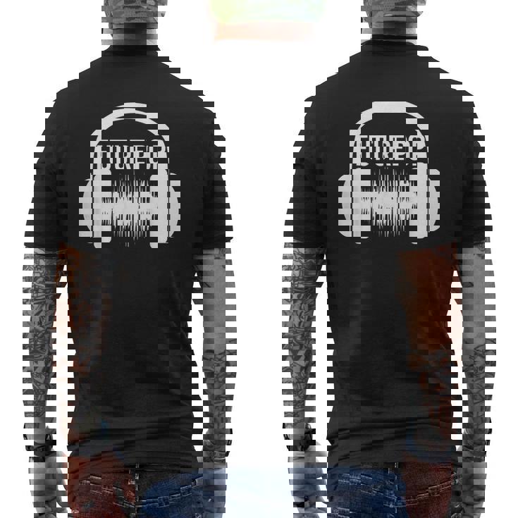 Futurepop Headphone Graphic Men's T-shirt Back Print