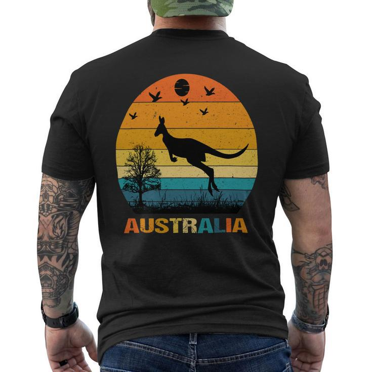 G Day Mate Kangaroo Aussie Animal Australia Flag Australia 2 Mens Back Print T-shirt
