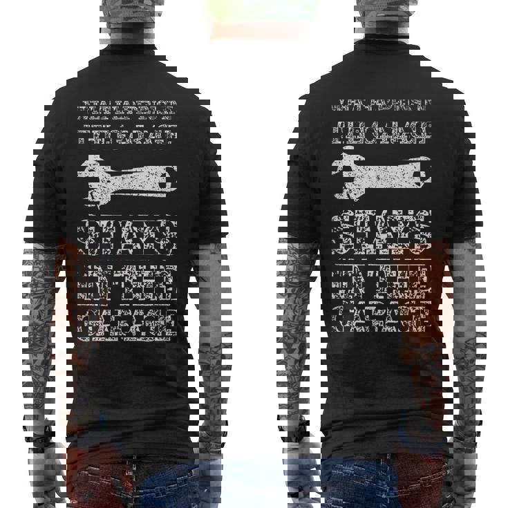 Garage Auto Car Mechanic Motorcycle Handyman Funny Mechanic Funny Gifts Funny Gifts Mens Back Print T-shirt