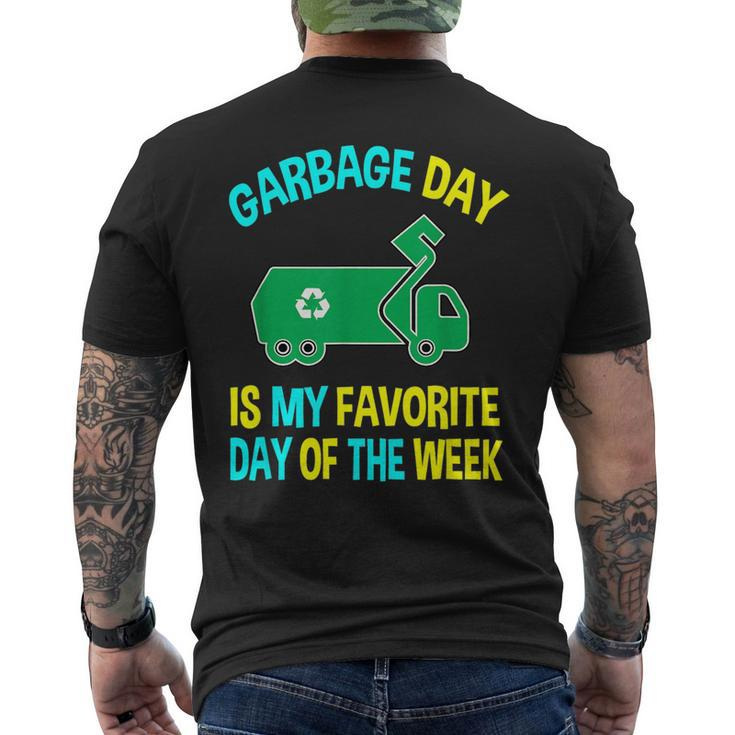 Garbage Uniform Trash Kids Garbage Man Costume Truck  Mens Back Print T-shirt