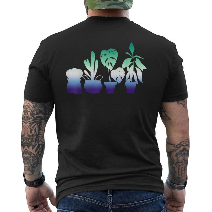 Gardening Mlm Pride Gardener Subtle Lgbt Gay Male Mlm Flag  Mens Back Print T-shirt