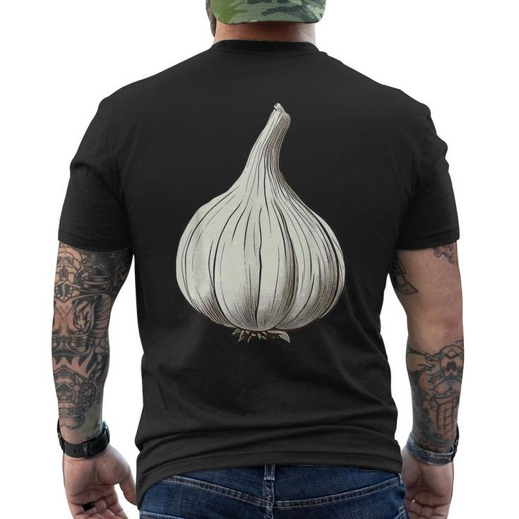 Garlic Lazy Easy Matching Halloween Costume Men's T-shirt Back Print