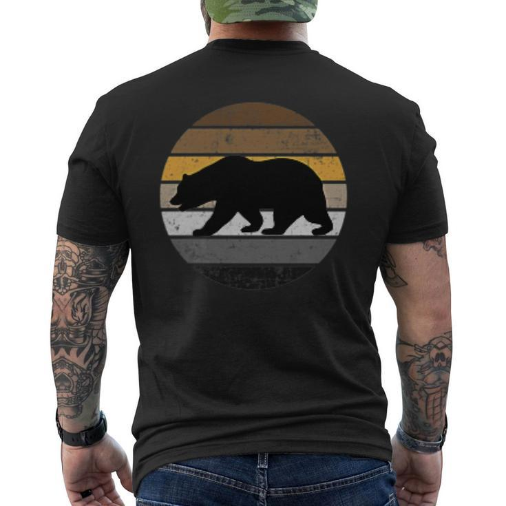 Gay Bear Pride Distressed Men Pocket  Mens Back Print T-shirt