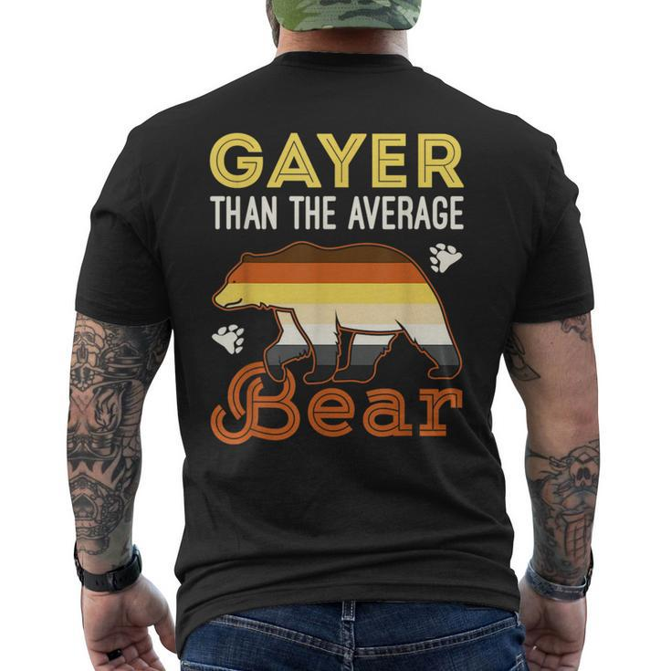 Gay Bear Pride Flag Subculture Men Male Lgbtq  Mens Back Print T-shirt