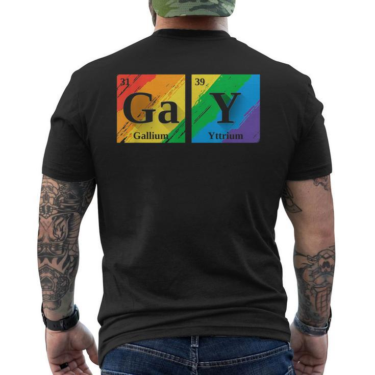 Gay Periodic Elements Gift For Gay Friend Men Lgbt Science  Mens Back Print T-shirt
