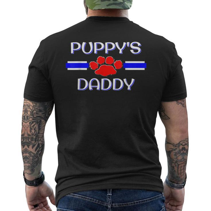 Gay Puppy Daddy Bdsm Human Pup Play Fetish Kink Gift  Mens Back Print T-shirt
