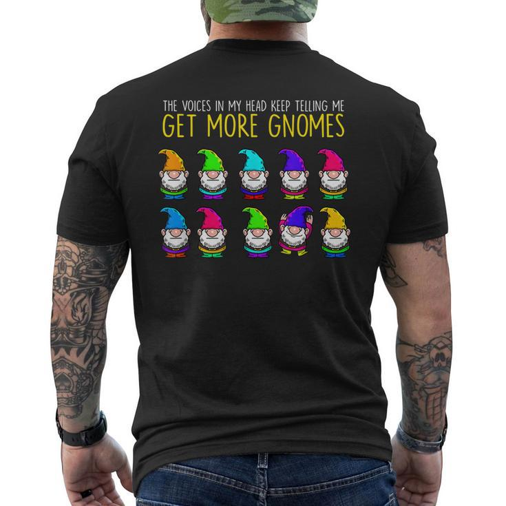 Get More Gnomes Cute Gardening Garden Green Thumb Gift  Mens Back Print T-shirt